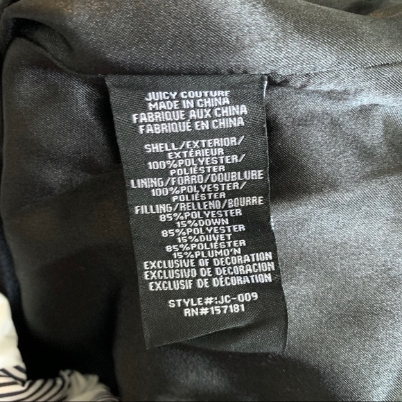 Juicy Couture Buffalo Check Plaid Heavy Warm Snow Winter Gingham Puffer Coat - Picture 14 of 16